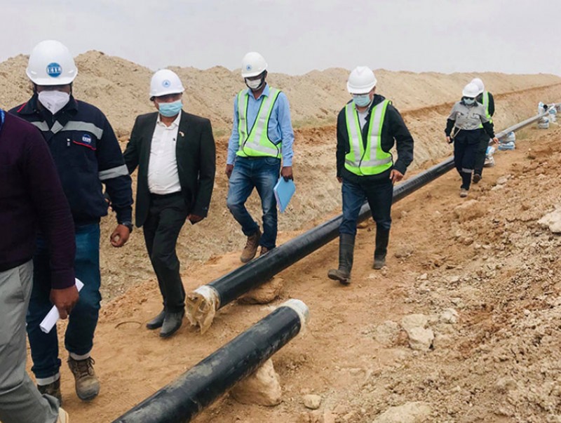 УУХҮ-ийн сайд Г.Ёндон Газрын тос боловсруулах үйлдвэрийн төслийн талбайд ажиллалаа