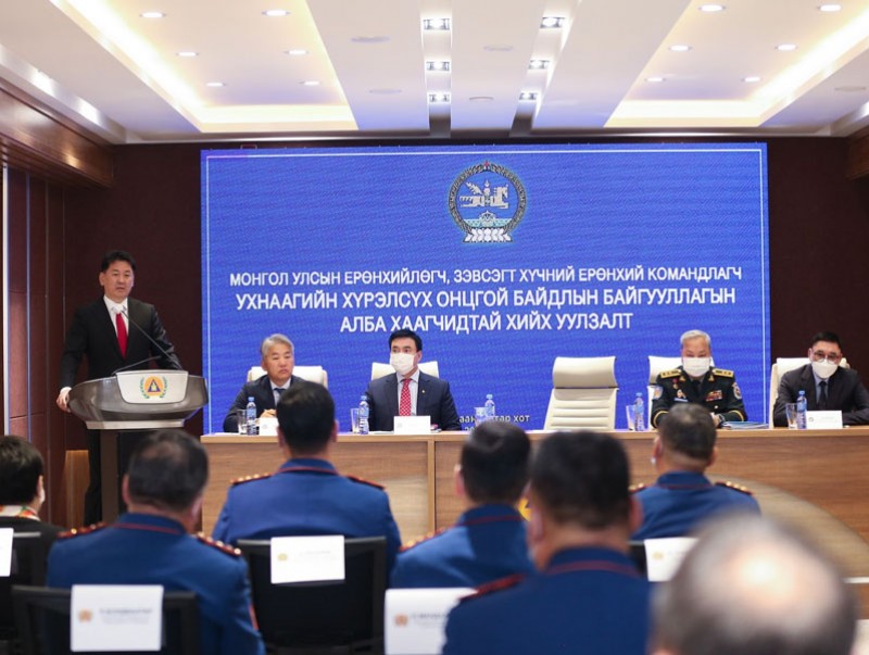 У.Хүрэлсүх: Онцгой байдлын алба улс орон төдийгүй бүс нутаг, дэлхийн хэмжээнд үүрэг гүйцэтгэх чадвартай болно гэдэгт эргэлзэхгүй байна