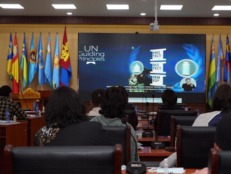 Говийн болон зүүн бүсийн 8 аймгийн төлөөлөгчид бизнесийн салбар дахь хүний эрхийн асуудлаар хэлэлцлээ