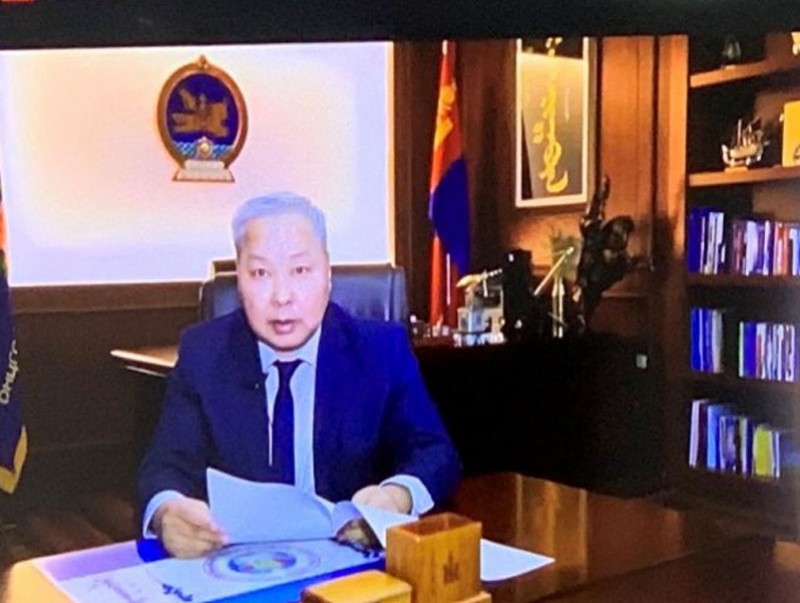 “Гамшгийн эрсдэлийг бууруулах Азийн бага хурал-2021” арга хэмжээнд цахимаар оролцож байна