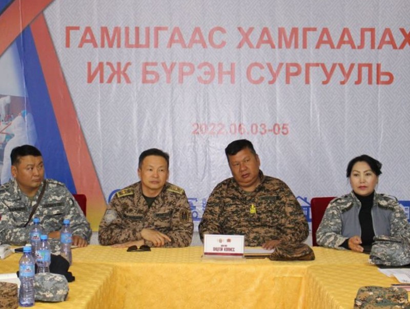 Гамшгаас хамгаалах иж бүрэн сургуулийн штабын дадлага эхэллээ