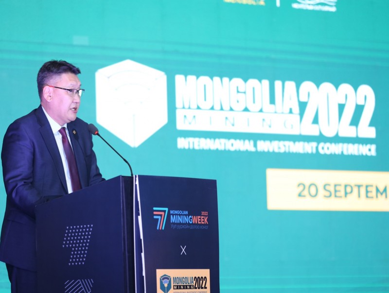 Сангийн сайд Б.Жавхлан “MONGOLIA MINING-2022” олон улсын хөрөнгө оруулалтын чуулганыг нээж үг хэллээ