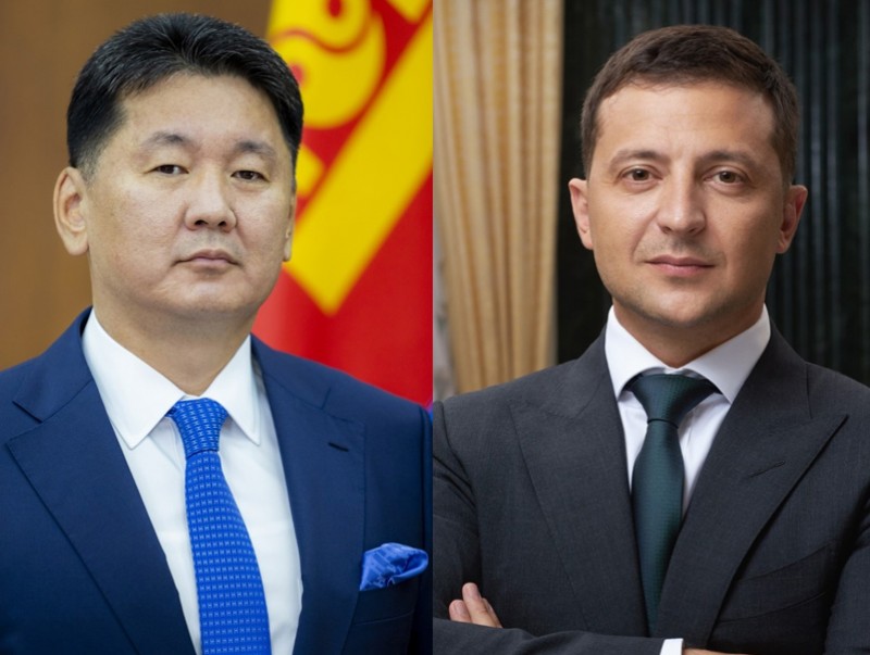 Монгол Улс, Украин Улсын төрийн тэргүүн нар утсаар ярив