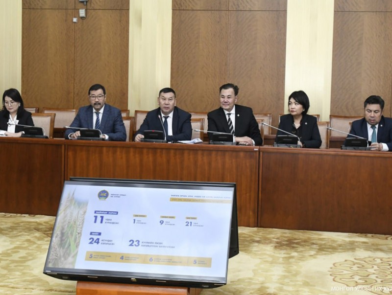 Намрын ээлжит чуулганы хугацаанд Байгаль орчин, хүнс, хөдөө аж ахуйн байнгын хороо 23 хууль батлуулсан байна