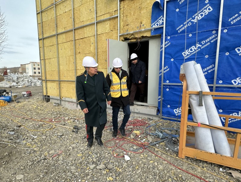 Шуурхай удирдлага, зарлан мэдээллийн төв 119 дүгээр ангийн барилгын үйл явцтай танилцлаа
