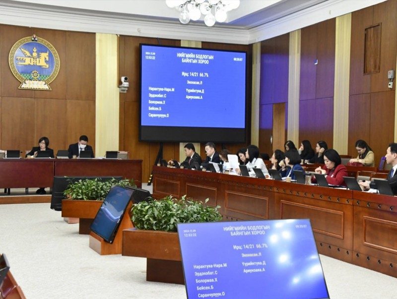 НББХ: Монгол Улсын 2025 оны төсвийн тухай болон хамт өргөн мэдүүлсэн хууль, тогтоолын төслүүдийг хэлэлцэв