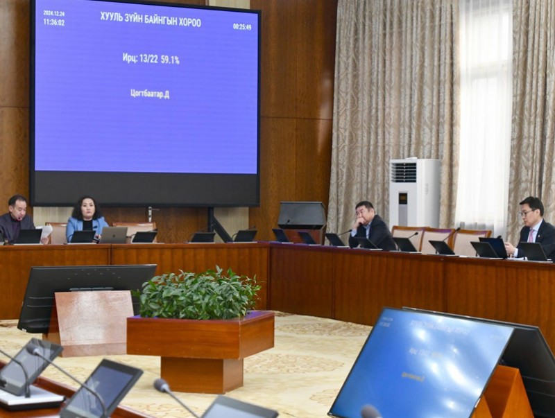 ХЗБХ: Үндсэн хуулийн цэцийн 2024 оны 04 дүгээр дүгнэлтийг хэлэлцэж, Байнгын хорооны тогтоолын төсөл батлав