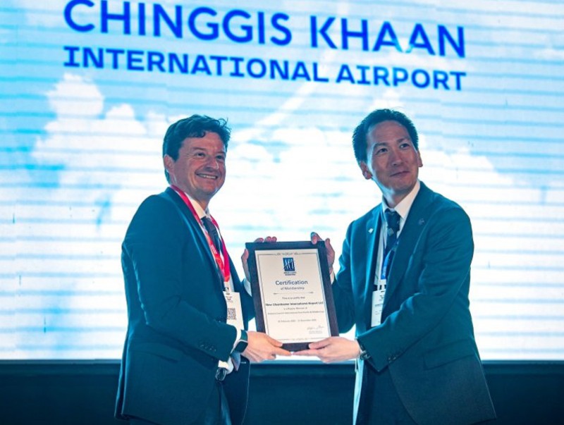 "New Ulaanbaatar International Airport" ХХК ОУНБ-ын зөвлөлийн гишүүнчлэлийн гэрчилгээ авлаа