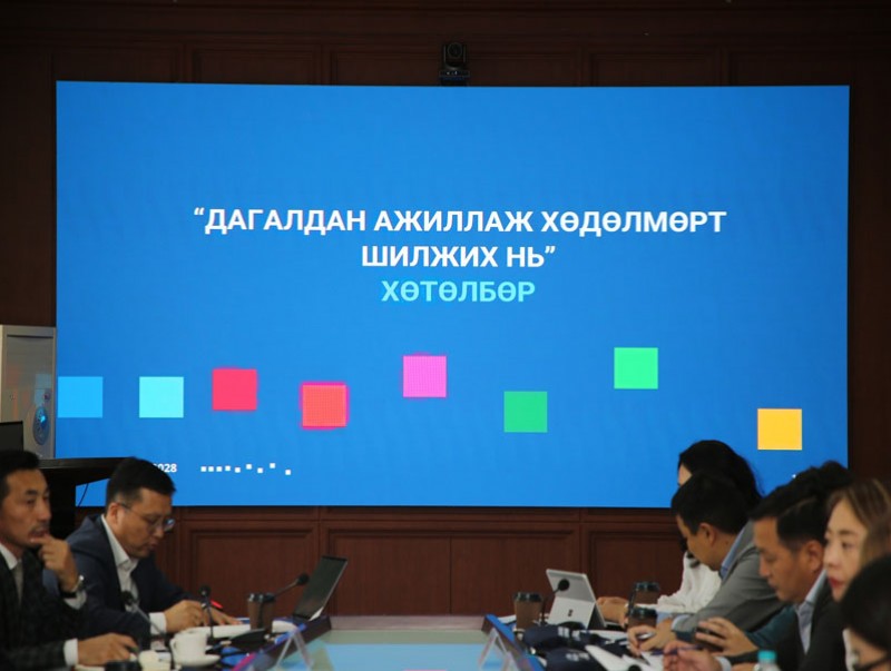 Ажлын байранд дагалдан ажиллах загвар бий болгох төсөл хэрэгжинэ