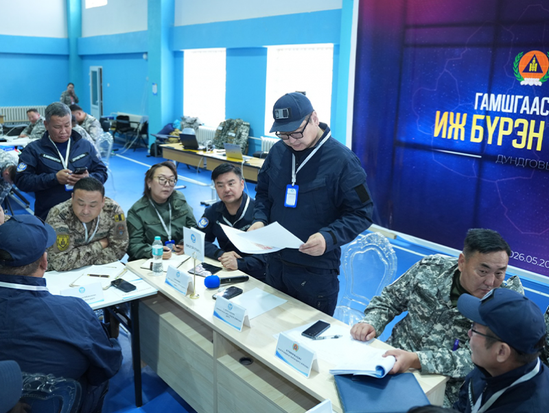 Штабын дадлагаар дэвшилтэт технологи, цахим үнэлгээний системийг ашиглаж байна