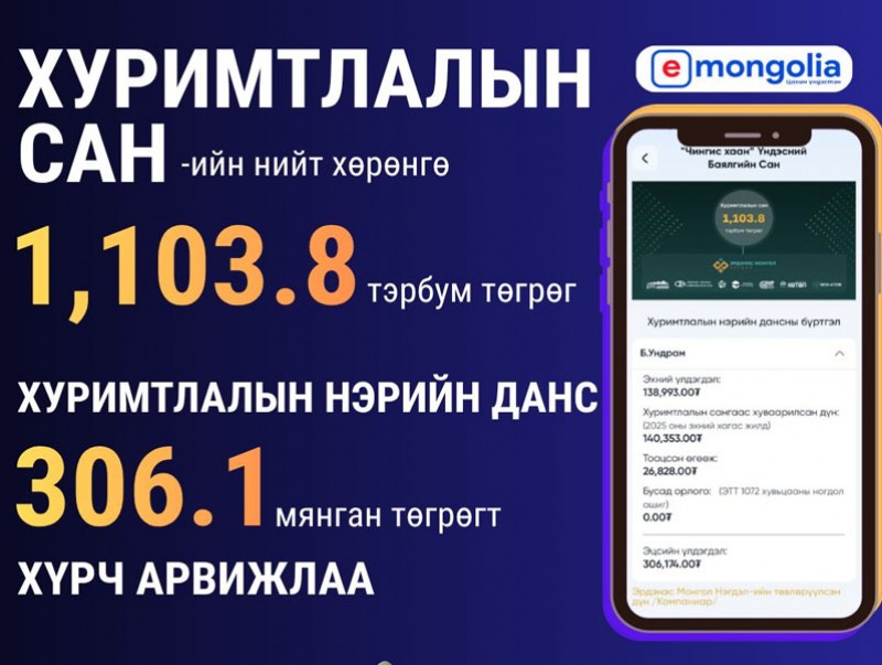 Иргэн бүрийн хуримтлалын нэрийн данс арвижлаа