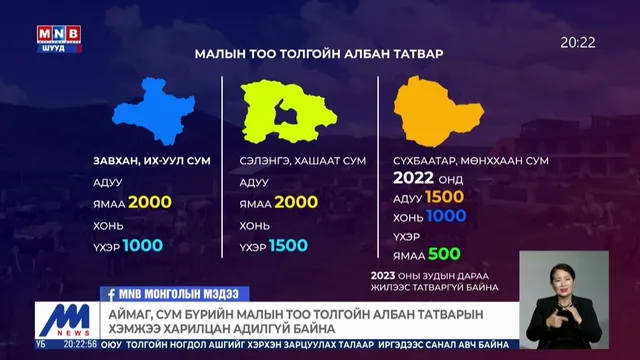 Малын тоо толгойн албан татварын тухай хуулийн нэмэлт, өөрчлөлт 2024 оноос хэрэгжсэн