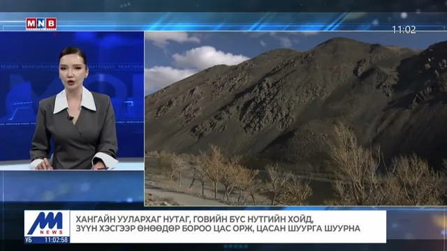 Хангайн уулархаг нутаг, говийн бүс нутгийн хойд, зүүн хэсгээр өнөөдөр бороо цас орж, шуурна