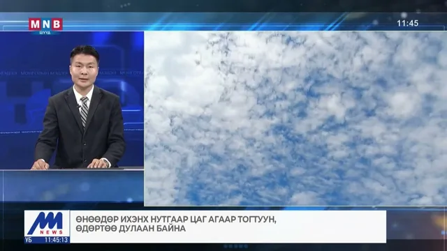 Өнөөдөр ихэнх нутгаар цаг агаар тогтуун, өдөртөө дулаан байна