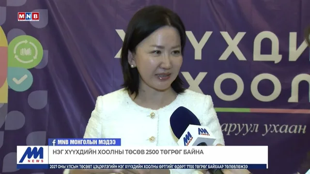 Нэг хүүхдийн хоолны төсөв 2500 төгрөг байна