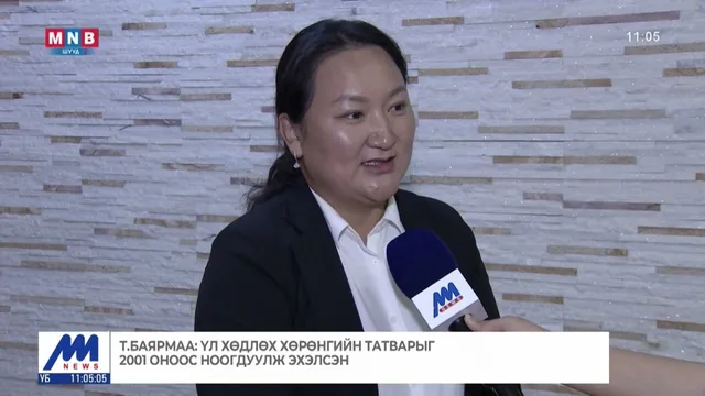 Үл хөдлөх хөрөнгийн татварын тухай хууль 2000 онд батлагдсан